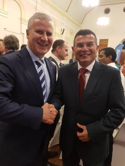 Well Met: The Hon Michael McCormack MP, Deputy Prime Minister and speaker, Dr Adrian Zammit, CEO of Landcare NSW, at the Landcare Celebration dinner.