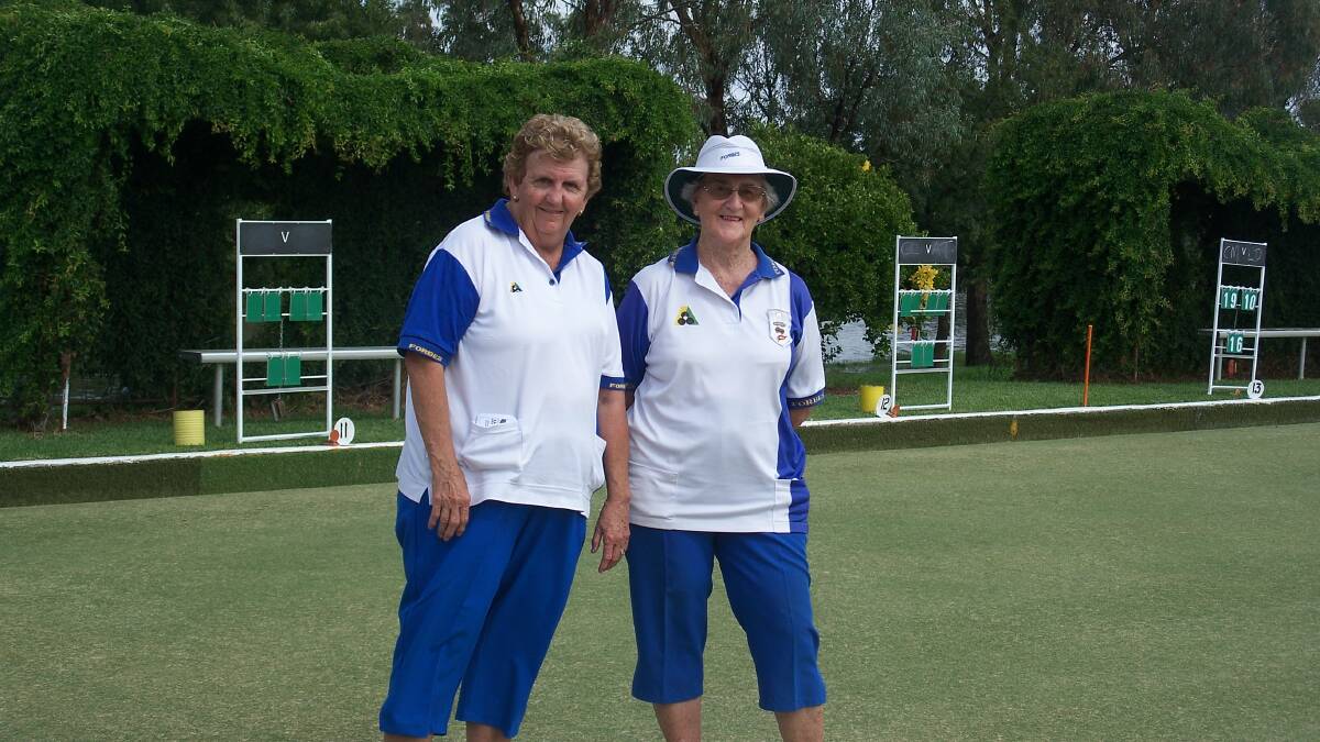  Great Game: Sandra Priest and Mary Everson opposing Skips at the completion of their match. Tomorrow social bowls will be enjoyed Just ring the Club between 8.30am and 9am to put your name in to play