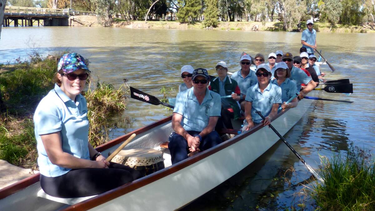 Coach Carmen Stephens readies the crew for another season of paddling with the Lachlan Dragons.