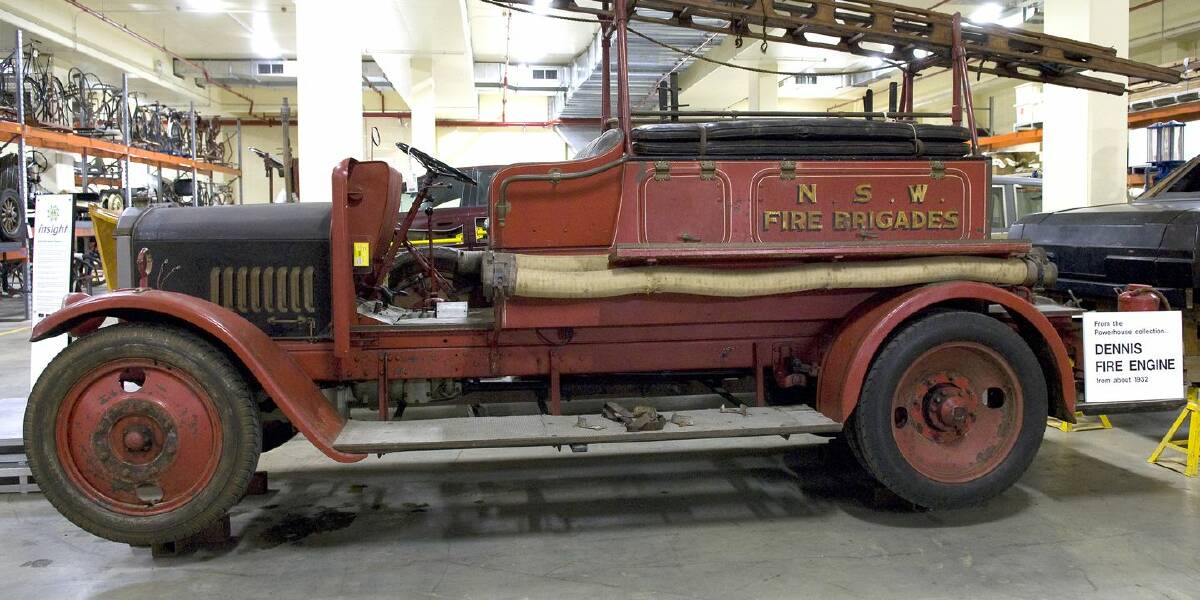 1930 Dennis fire engine, the same as Forbes had. Photo from the national museum collection.