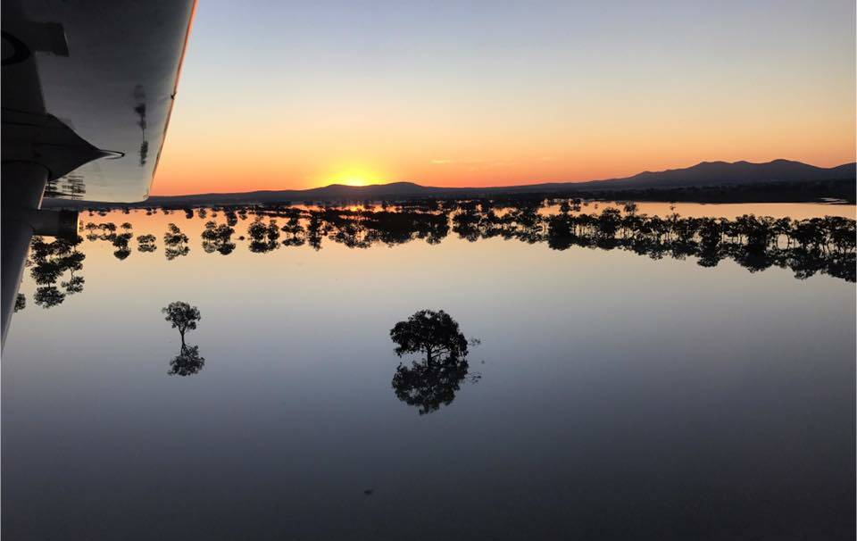 While there's plenty of water in Nerang Cowal, surrounding crops could use some rain. Photo by Brad Shephard, Farmer from Down Under Photography (find it on Facebook).