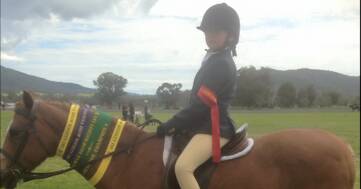Sienna Carver, riding Taringa Principality, was successful in competition at Eugowra Show.