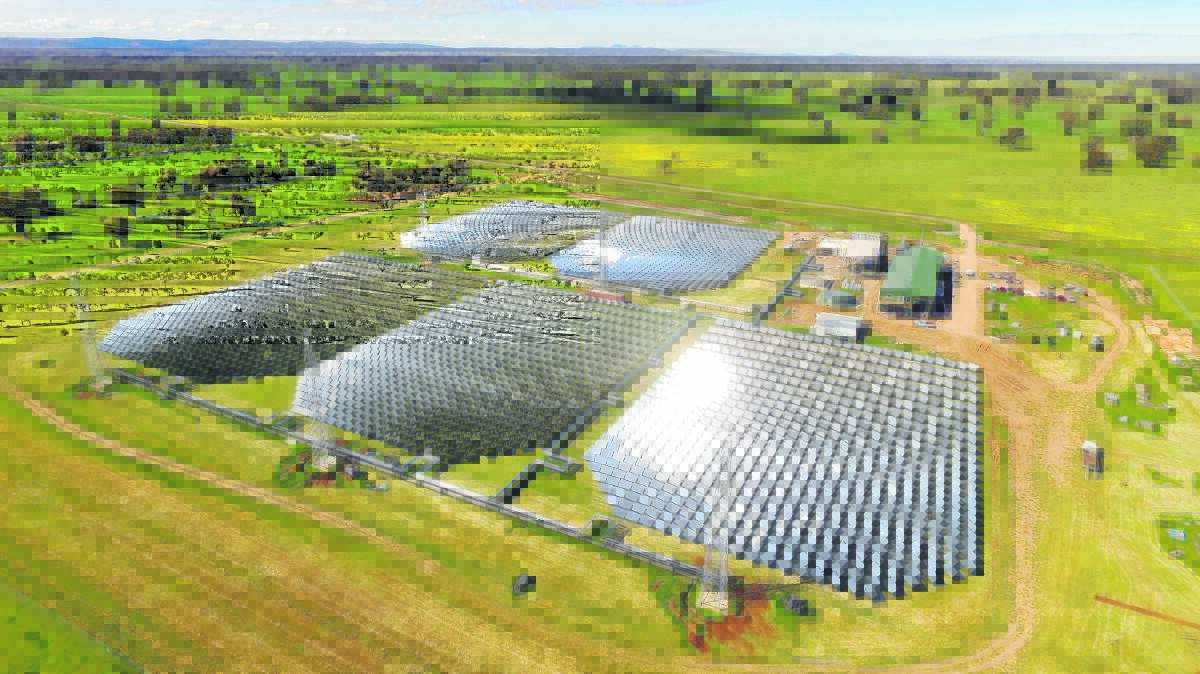 The 6MW trial plant at Vast Solar's Jemalong site.