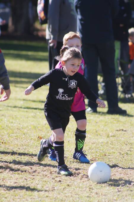 Ameliah Saxvic in the local junior soccer competition.