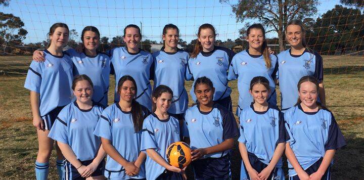 Red Bend Catholic College’s under 15 girls' side which is into the quarter-finals of the Bill Turner Trophy soccer competition.