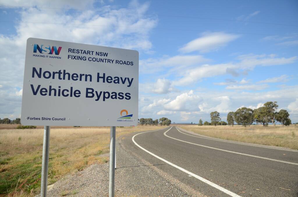 The bypass, which turns off from Bogan Gate Road, cuts 80km from the journey for road trains and B doubles.
