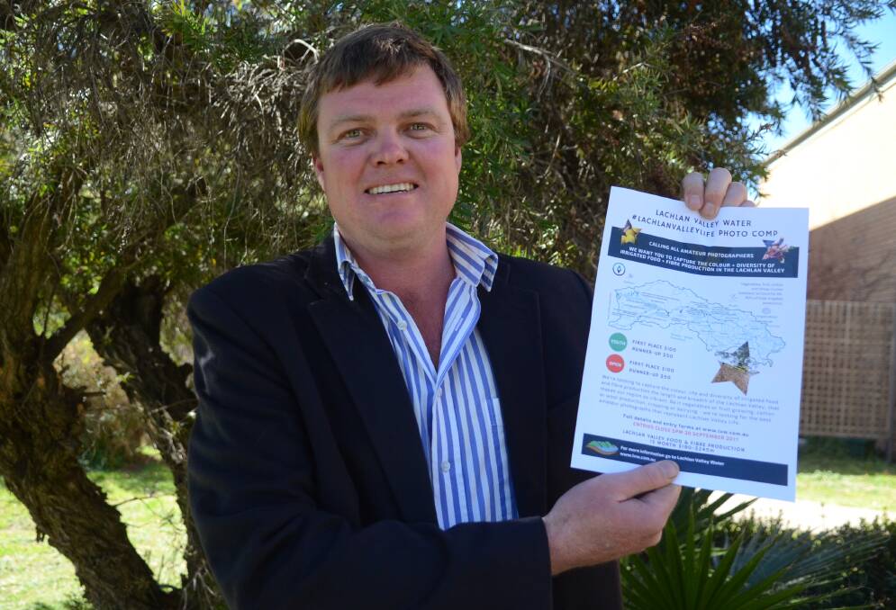 Lachlan Valley Water chair Tom Green launched the photography competition in Forbes on Wednesday.