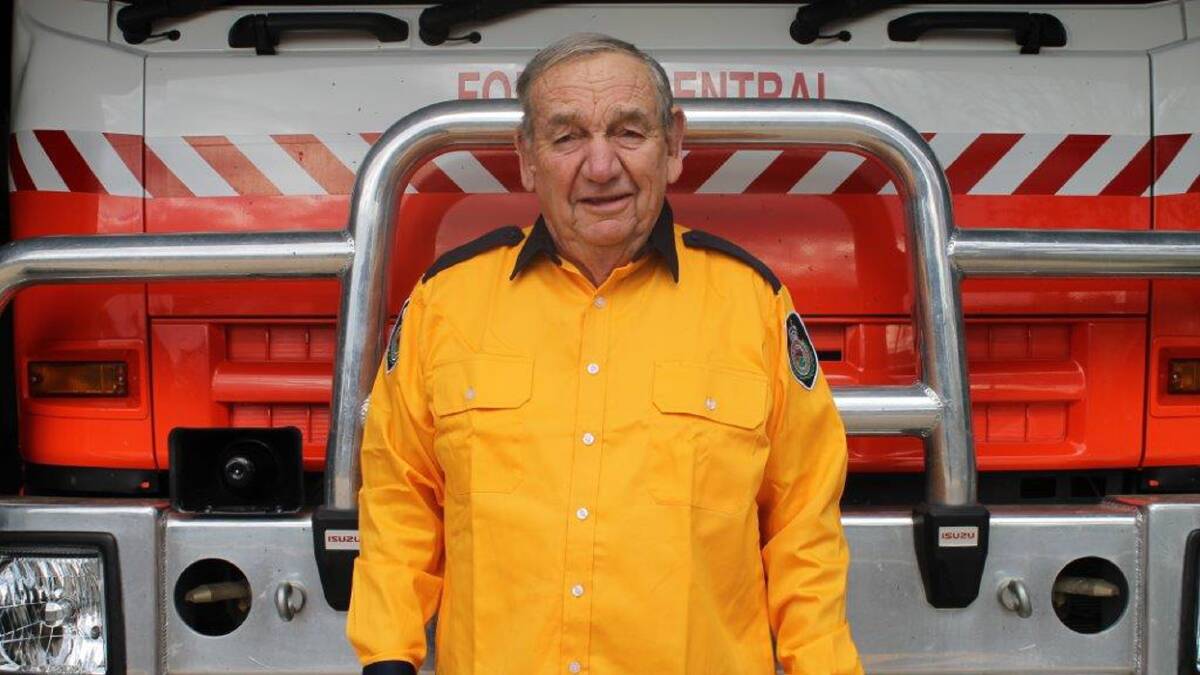 LIFETIME OF SERVICE: Rex Fuge received the Fire Service Medal in the Queen's Birthday honours. Photo: Rural Fire Service Mid Lachlan Valley.