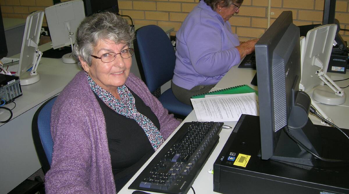 Ann Crone was a keen participant in the computing classes. 