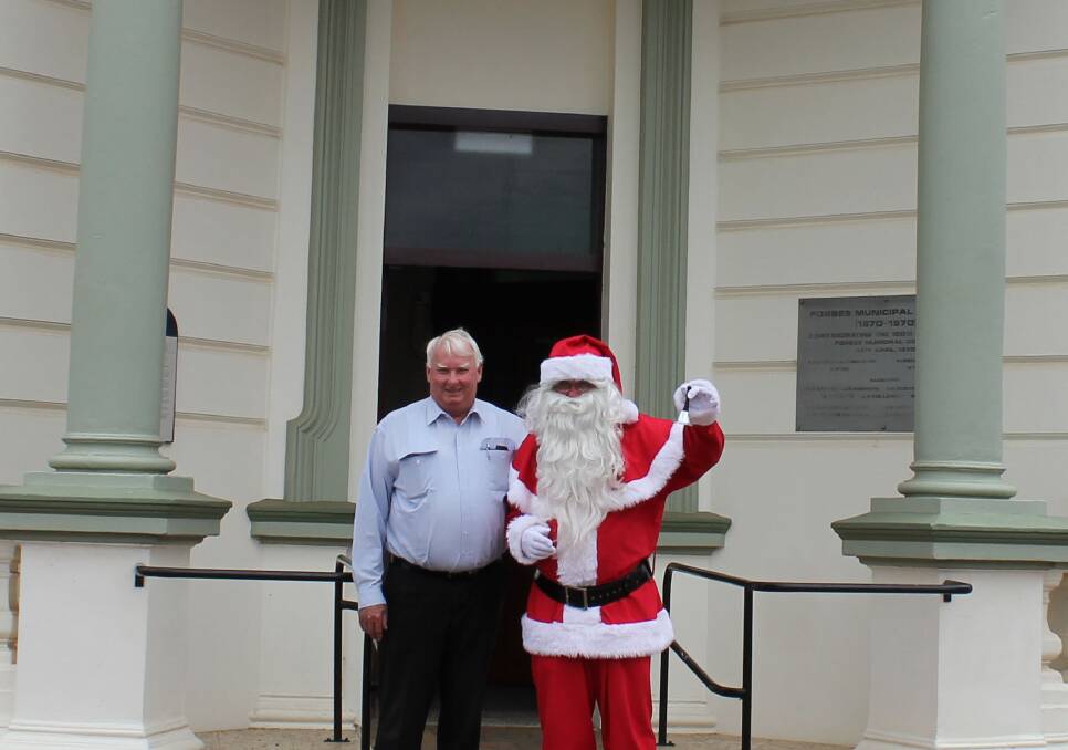 Merry Christmas and happy new year from Mayor Graeme Miller and Santa on behalf of councillors and staff. Council offices close from 3pm today to 8.30am on Tuesday, January 3 but bin collection is as normal.  