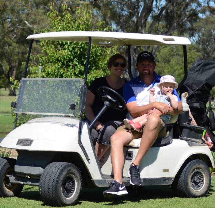 Steve Betland has more than a golf win to celebrate the start of the Christmas season, with wife Beth and 19-month-old daughter Molly ready to welcome another addition to the family.