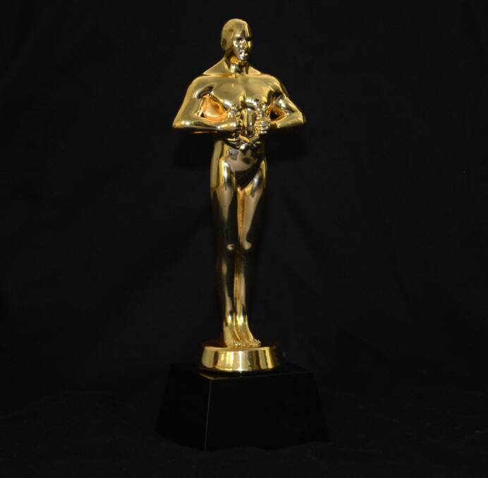 The trophy for the winners of the 2016 Boscars.