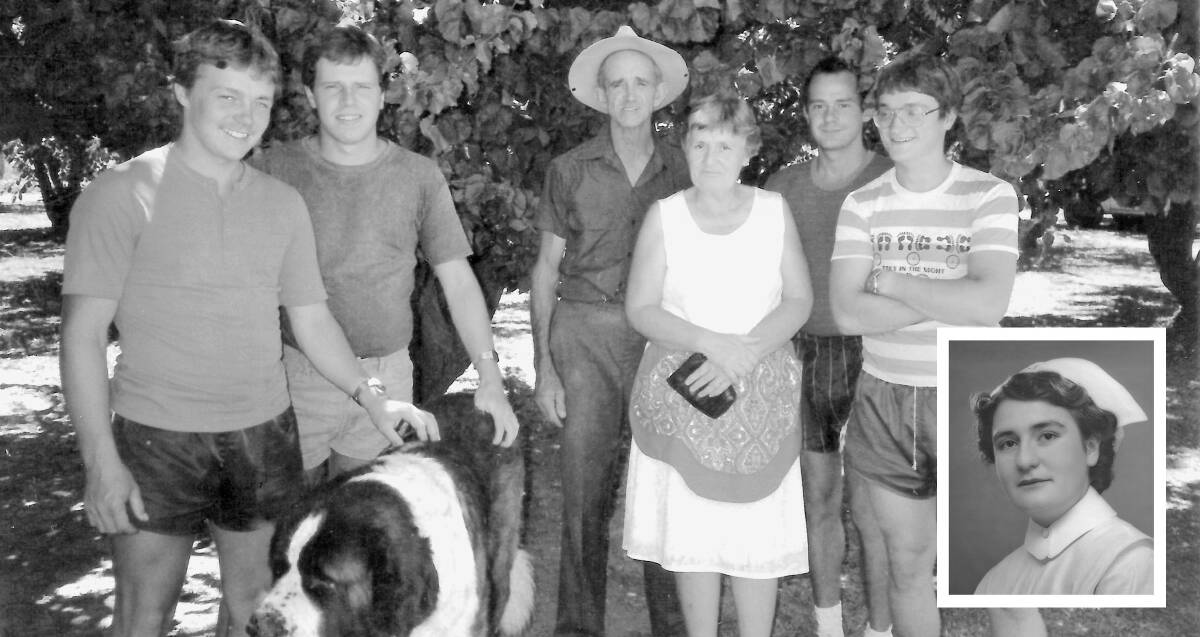 Tom and Cecile Doust at Torig Park in the 1980s with Danish workers - many of whom the couple formed life-long friendships with.