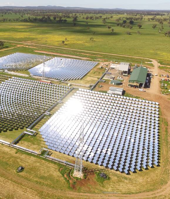 Vast Solar's 6MW pilot site at Jemalong. The business has plans for a 30MW concentrating solar thermal power station on exhibition at Forbes Shire Council now. 