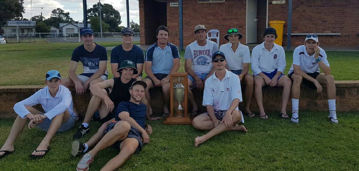 The winning Forbes team with the Grinsted Cup in March. They begin their title defence this Sunday against Molong.