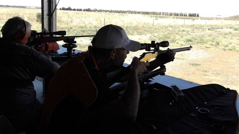 Scott Burton shooting at the 50metre Fox target shoot on January 18 this year. To learn more follow Forbes Sporting Shooters on Facebook.