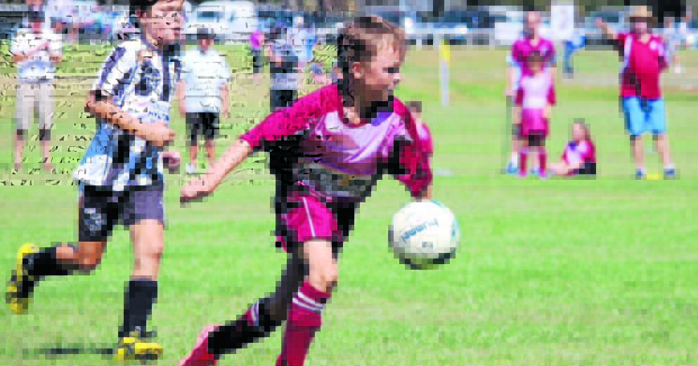 Henry Hodge in action at a junior soccer gala day. Forbes is expected to host 40 teams at its gala day this Sunday.
