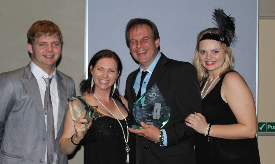 Owners of HE Silos and winners of the Excellence in Business award at the 2014 BOSCARS were Joshua, Jenny, Steven and Stevie-Leigh Morrison.