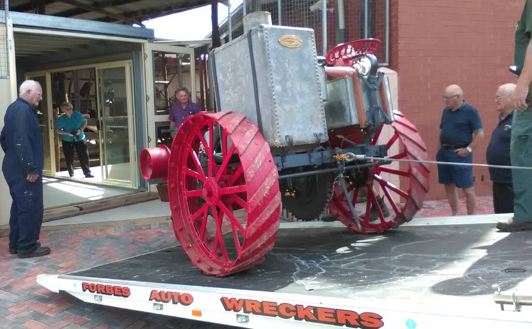 The restored 1903 Ivel Tractor was placed into the Forbes and District Historical Society Museum in early January. 