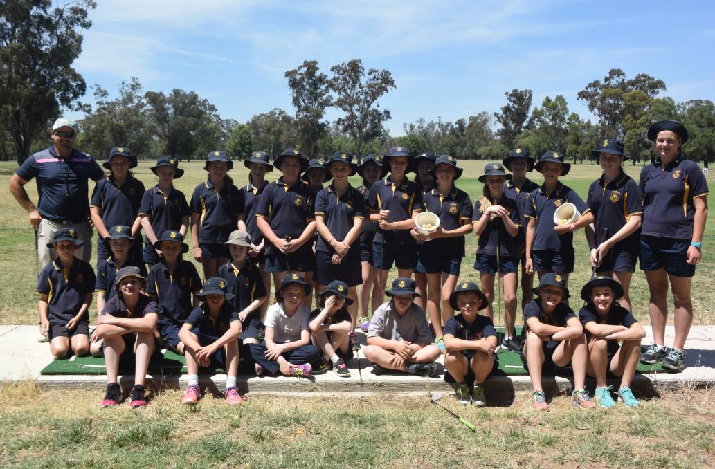 Forbes Public School's Year 5 and 6 students enjoyed a busy day on Forbes golf course to celebrate the completion of their golfing course with local pro Daniel Newton. 