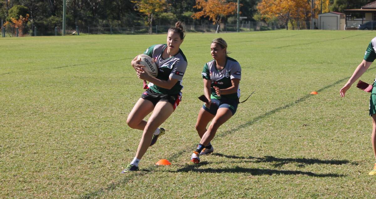 READY: Dubbo CYMS pair Demi Wilson (left) and Rikka Lamb-Lane will line up for the Western Rams in Saturday's semi-final. Photo: CRL
