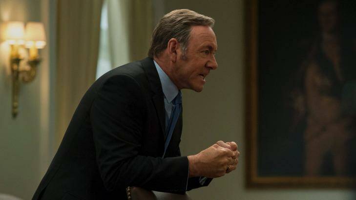 Kevin Spacey plays ruthless US president Frank Underwood in the hit TV series House of Cards. Photo: Supplied