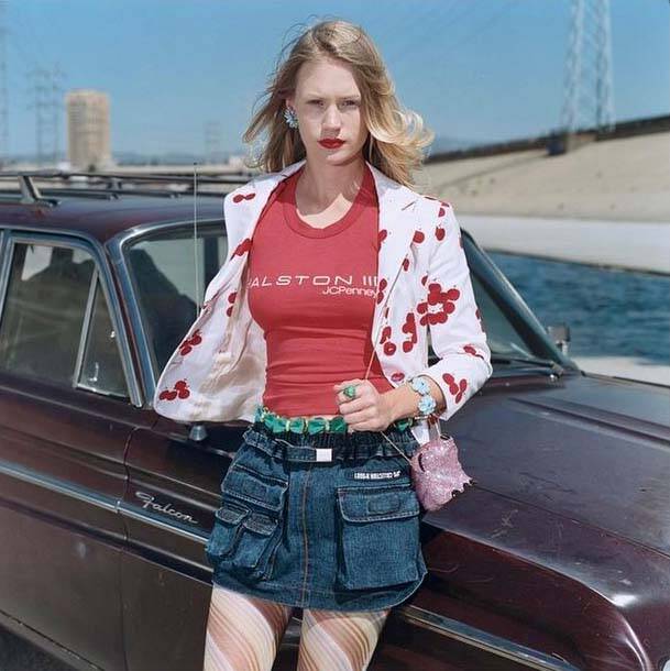 January Jones: "#tbt to the first time I was in Italian Vogue about 15yrs ago. Shot on the banks of the lovely LA river by #StevenMeisel. " Photo: Instagram