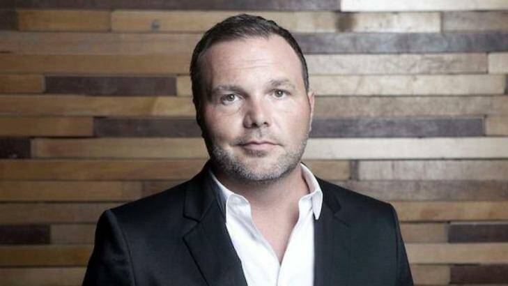 Controversial Pastor Mark Driscoll was featured in a video interview played on a giant screen at the Hillsong national conference at Allphones Arena in Sydney this week. Photo: Mark Driscoll