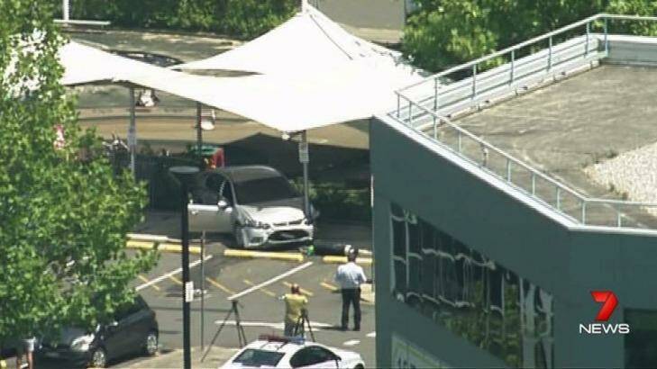 A car has crashed into a childcare centre Macquarie Park in Sydney's north-west. Photo: Seven News