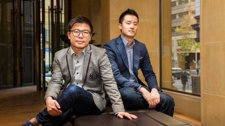 Airtasker co-founders Tim Fung and Jonathan Lui. Mr Fung says his organisation was not influenced by the recent release of the Unions NSW report. Photo: Dragon Papillon Photography