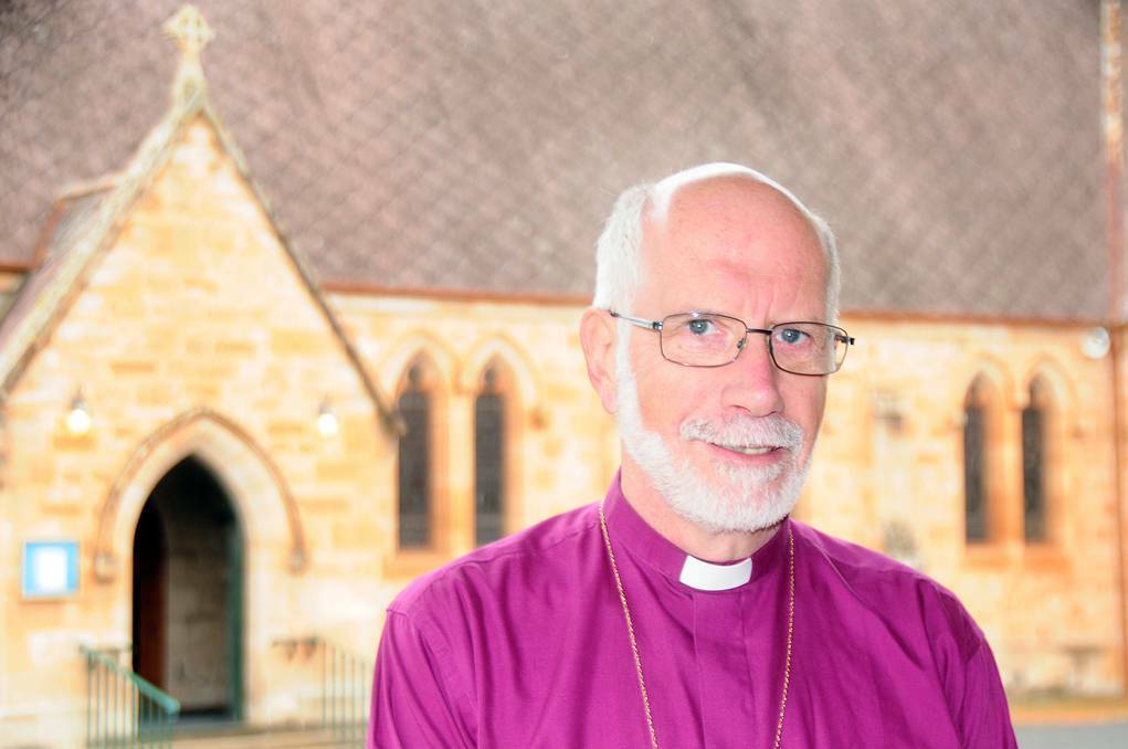 Anglican Bishop of Bathurst Ian Palmer at Holy Trinity church at Dubbo, where he will move next year while remaining bishop as part of "huge changes" made to the diocese. File photo