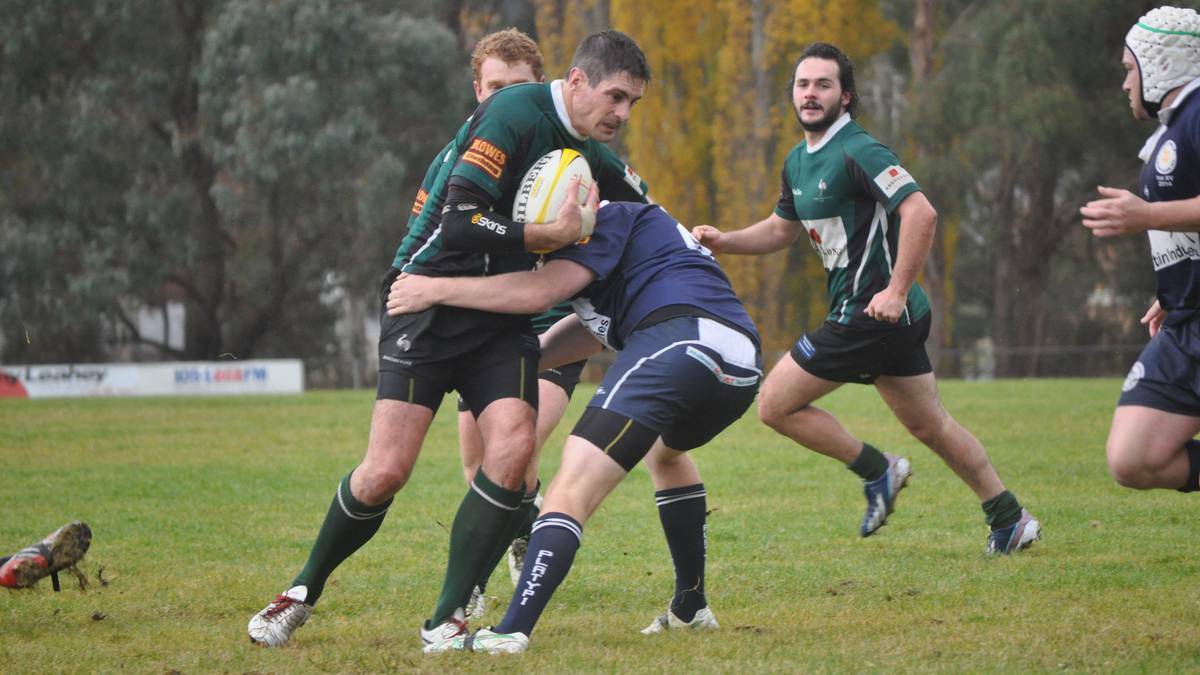 A WIN'S A WIN: Orange Emus Nigel Staniforth scored four tries when his side played Forbes Platypi at Endeavour Oval in round five this season. The skipper didn't score in the sides' return fixture on Saturday, but the greens continued their winning streak.