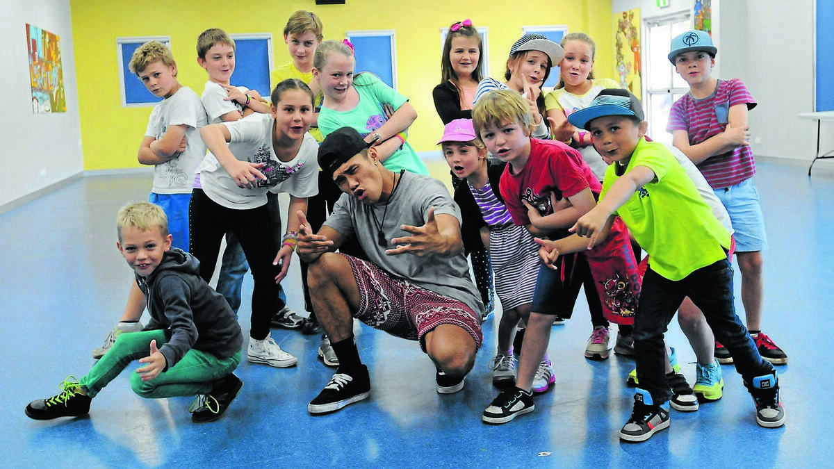 ORANGE: Justice Crew’s Emmanuel Rodriguez, better known as E-Man, came to Orange on Thursday to host school holiday dance classes. The workshops were held at the PCYC  and were open to children eight to 12 years old who wanted a chance to learn from one of the industry’s most exciting dancers.