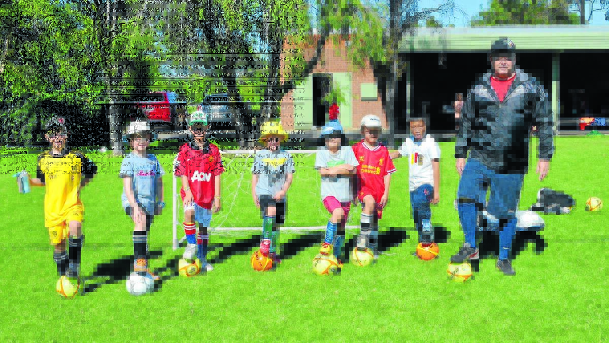 Around 40 budding soccer players attended the very first holiday soccer camp in Forbes, which was a great success.