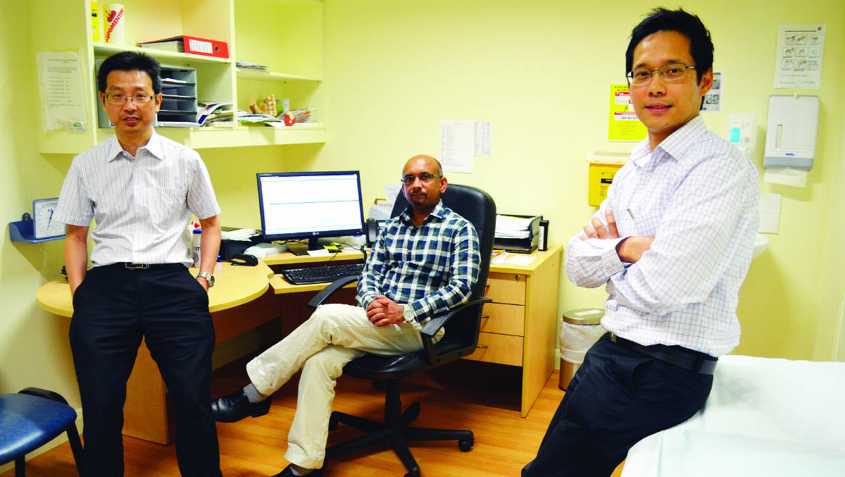 Dr Steven Zhang, Dr Seyed Ajjaward and Dr Jack Naung San M will all be hanging up their stethoscopes over the next week, finishing at the Forbes Medical Centre after having spent a combined four years working there as registrars. 0115registrars