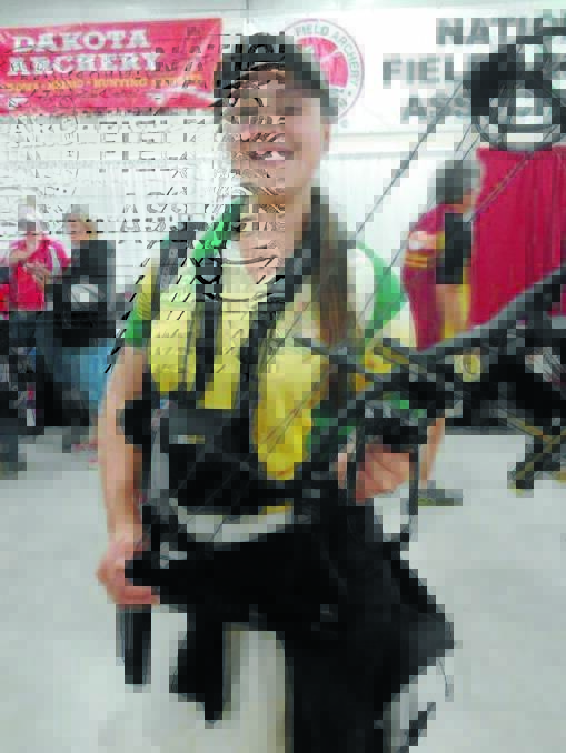 Jessie-Rose Walklate was named world field archery junior girls B-grade champion at the recent world titles in Yankton, South Dakota. jessie rose walklate
