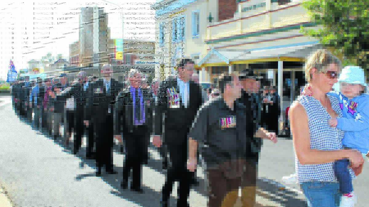 People from all walks of life, young and old, stood on the streets of Forbes in support of our servicemen and women. 