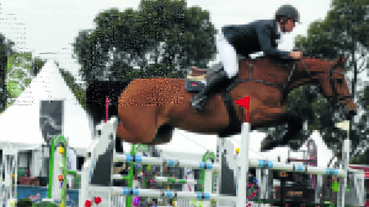 David Cameron competes at 2014 at the Werribee Jeep Australian Championships, where he was awarded the title of Australian Showjumping Champion.