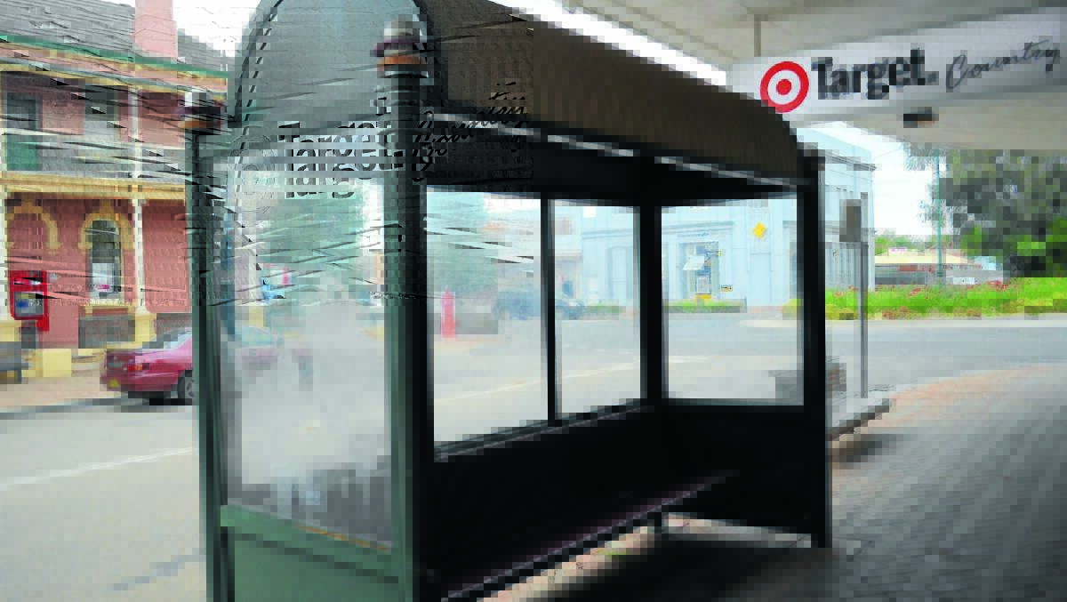 Two new bus shelters, designed differently to the one pictured, will be constructed by June. 0415bus(1)
