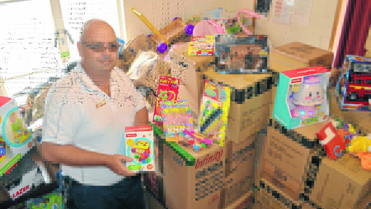 Forbes Salvation Army Lieutenant Troy Munro is appealing for people to donate toys and non-perishable food items to their Christmas appeal. 1115salvostoys(3)
