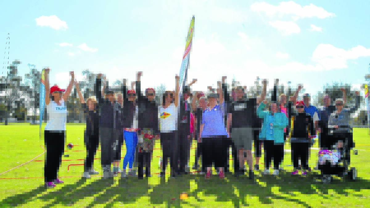 Representatives from council, Live Life Get Active, Bernardi’s IGA and 16 active locals turned up to launch the initiative yesterday. 0915active(1)