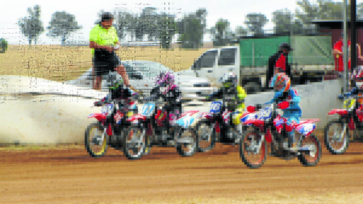 Juniors racing at Forbes Auto Sports Club. The club is appealing for community assistance. 