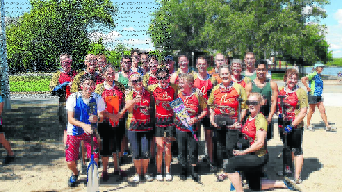 The Western Region Squad trained in Canberra for the Dragon Boat NSW State Championships. 