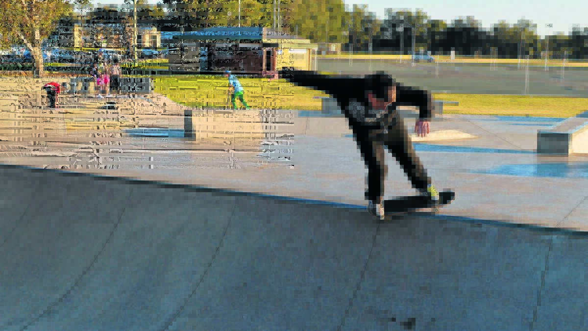 Skateboarding enthusiast Jesse Robertson is 
running workshops for local young people. 