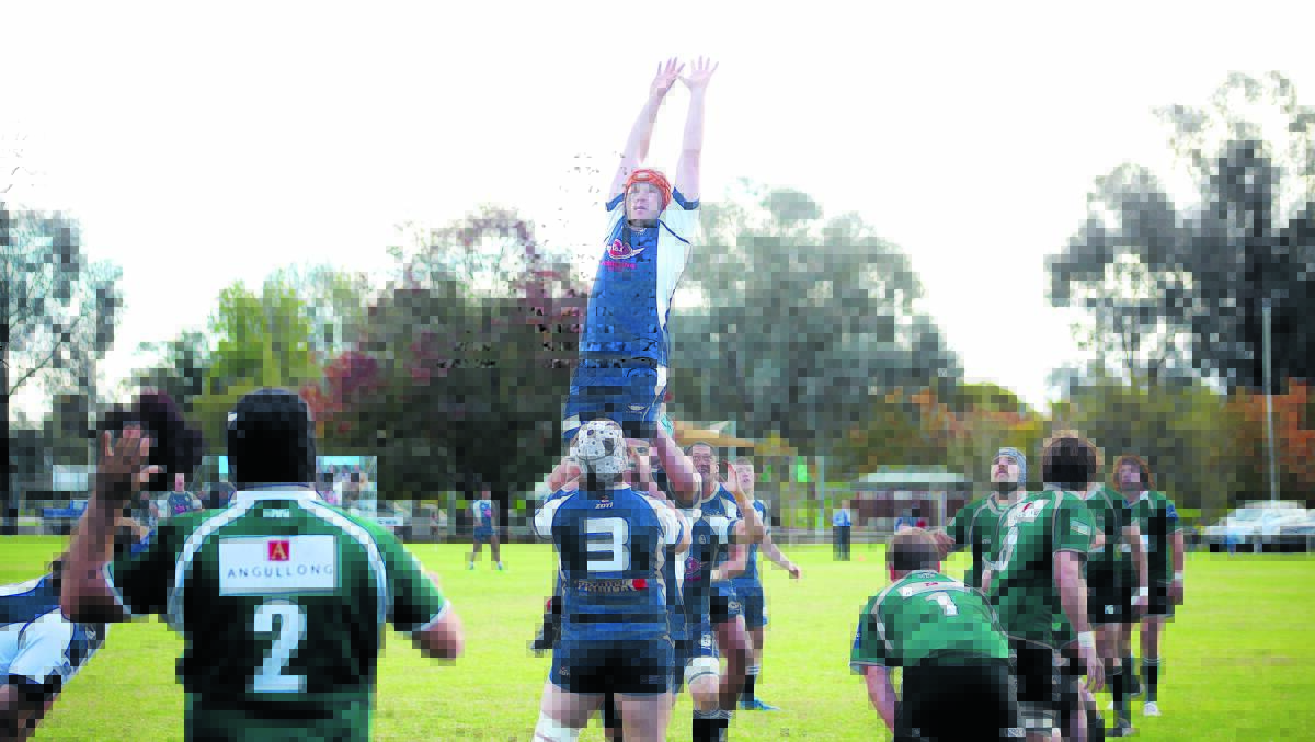 Brett Stace in the line-out during Saturday's game.