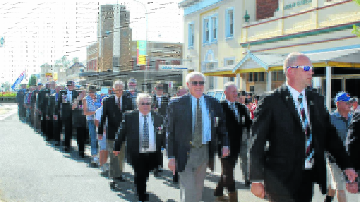 People from all walks of life, young and old, stood on the streets of Forbes in support of our servicemen and women. 