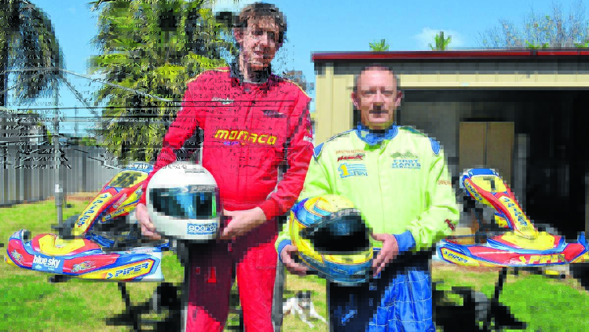Twenty-year-old Matt Piper and his father Shayne both came away as champions and track record holders from last weekend’s kart race meeting in Grenfell. 0914dpipers
