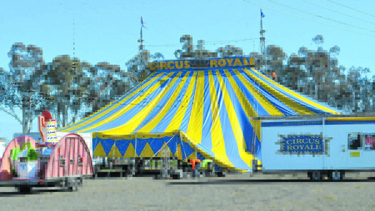 The big top is up and the Forbes Showground will light up tonight with Circus Royale’s opening act.