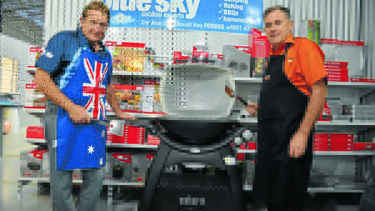 Mick and Chris Roylance are heating things up in preparation for this weekend’s barbecue championships. 