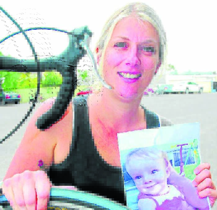 Kristy McGrath is preparing to ride her pushbike more than 1700km - through Forbes - to raise funds for her god-daughter Ellie who has Tay-Sachs disease. 